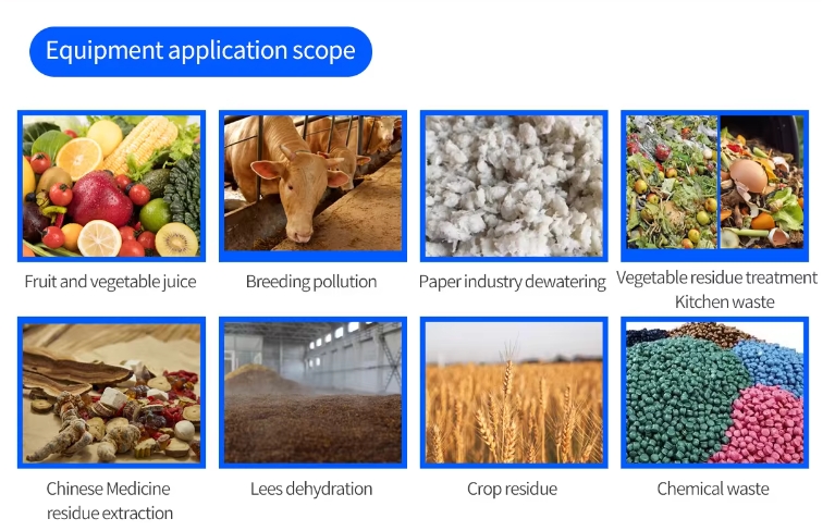 Materials That Can Be Processed by a Screw Press Dehydrator